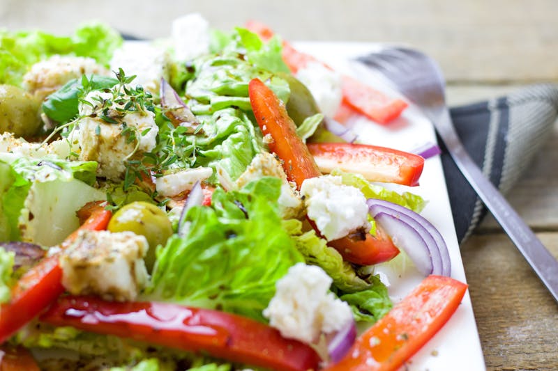 Ranch House Salad with fresh vegetables